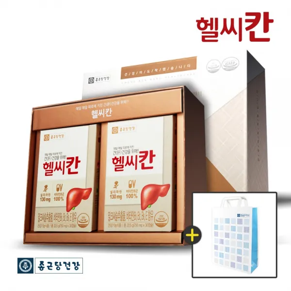 종근당건강 [본사직영] 헬씨칸 선물세트 (+쇼핑백), 2세트