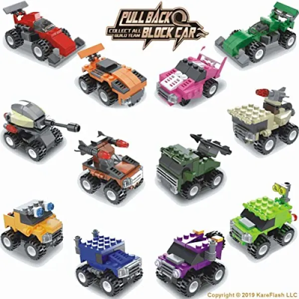 NMT 빌딩 블록 차량 레고 호환 벽돌 523 조각 경주 용 자동차 SUV 군용 트럭 및 탱크는 추진력 빌드를 철회하고 레 - P091607L37DK5Q0, 기본