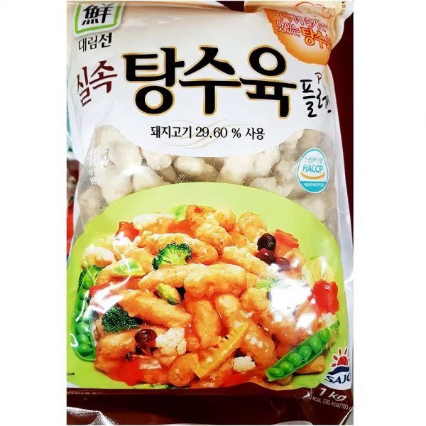 업소용 식당 식자재 재료 대림선 탕수육 1kg X10, 1