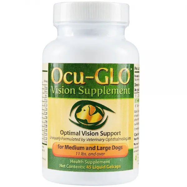 Ocu Glo 오큐글로 강아지 반려동물 눈영양제 중 대형견용 45정 오큐 글로 중 대형견용 눈 영양제/45캡슐