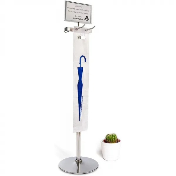 Blla Fella Wet Umbrell Bag Wrapper 스탠드 스테이션 솔루션(표지 프레임 포함) - 안전 포장! - 보너스, 1