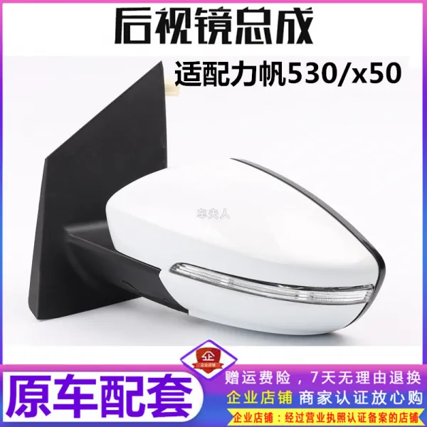 사이드미러 적합사용 파워 530룸미러 총성 X50차량외부 백미러 약 전동 반사경, T01-다이아몬드화이트-좌정 운전