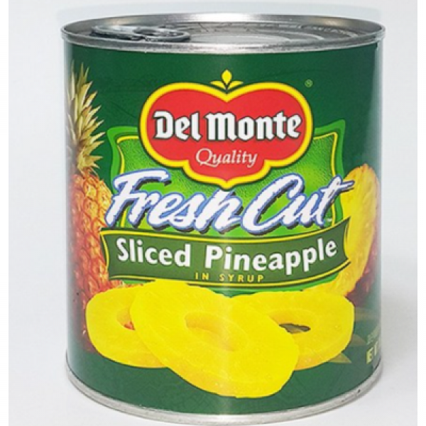 델몬트 후레쉬컷 슬라이스 파인애플, 836g, 1개