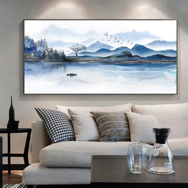 홈스토어 A배산임수 보석십자수 원형비즈 큐빅 전체수 선물, 100x50cm