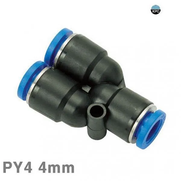 주식회사크레피 코리아뉴매틱 원터치피팅 PY타입 PY4 4mm 봉 10EA 파이프 배관, 1