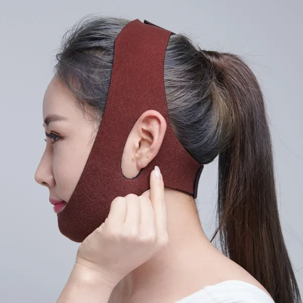 조아케어 코네오 얼굴리프팅 브이라인 밴드, 버건디-프리미엄