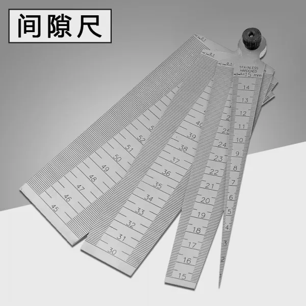 맞 춤 형 스 테 인 리 스 강 틈새 척 강철 척 웨 지 척 줄자 안지름 게이지 공장 간극 자 15mm + 철 강 직척 15mm