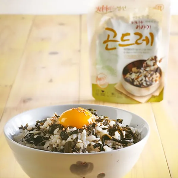 비비는이야기 건강식 곤드레 시래기 취나물 유채나물 간편식 나물밥 4종 8팩, 80g