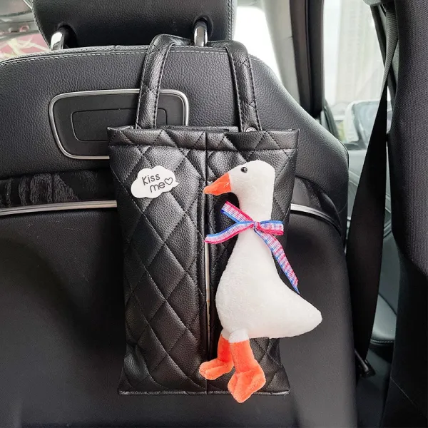 투그레잇 독창적 차량탑재 캐릭터시트 차량장식 양식 차내 휴지 네건 멀티카바 사용 쓰레기통 오리가 밝혀지다 종이타월 커버 