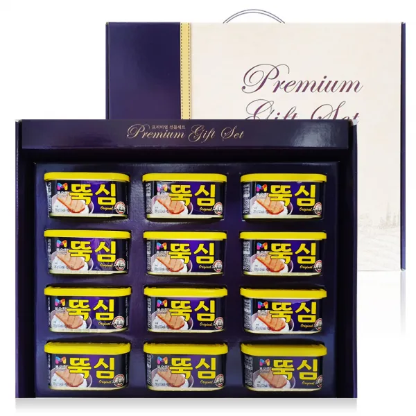 목우촌 뚝심 200gx12개 프리미엄선물세트 무료배송, 1set