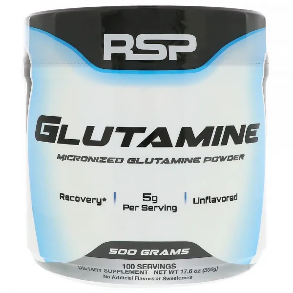 [미국직구]RSP Nutrition 미분화 글루타민 파우더 17.6oz(500g), 선택, 상세설명참조