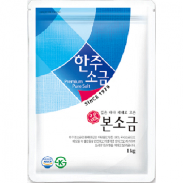 LG 엘지 식기세척기 연수장치 보충용 한주본소금 정제소금 1kg 낱개, 6개