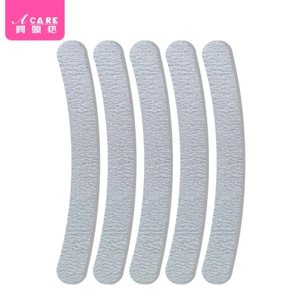 와이씨커머스 ACARE 네일케어 네일아트 양면 블럭 손톱이 부러지다 스폰지 풋, 반달 그레이 5즈