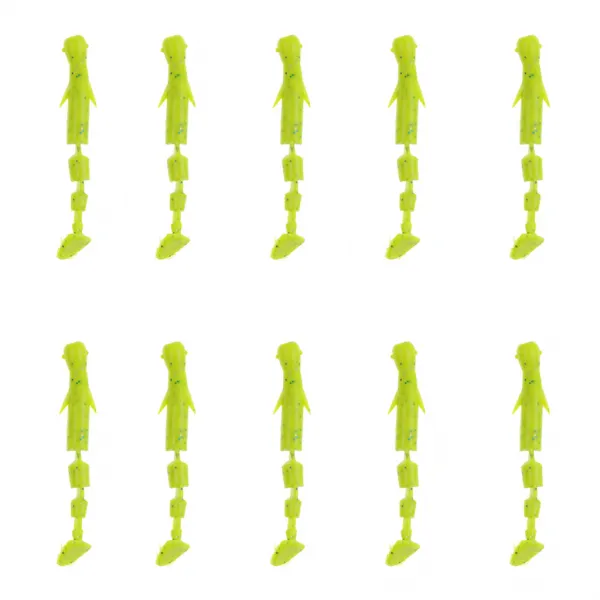 JC 낚시 미끼 미끼 부드러운 벌레 벌레 구더기 땅벌레 미끼 멀티 섹션 chartreuse