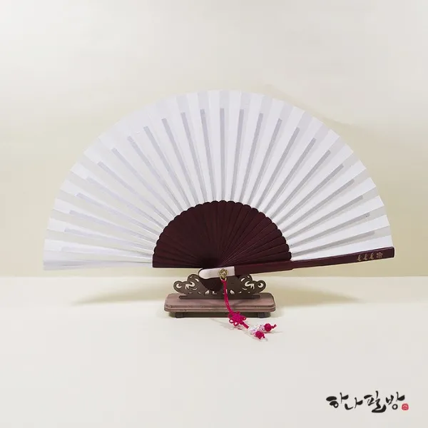 고급홍부채 小(한지접선|부채|한지부채), 1