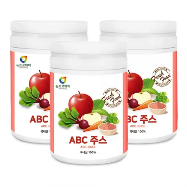 뉴트로웨이 ABC주스분말230gx3병 국내산 사과비트당근100% 간편한분말타입 엄격검수통과 금속성이물불검출, 3개, 230g