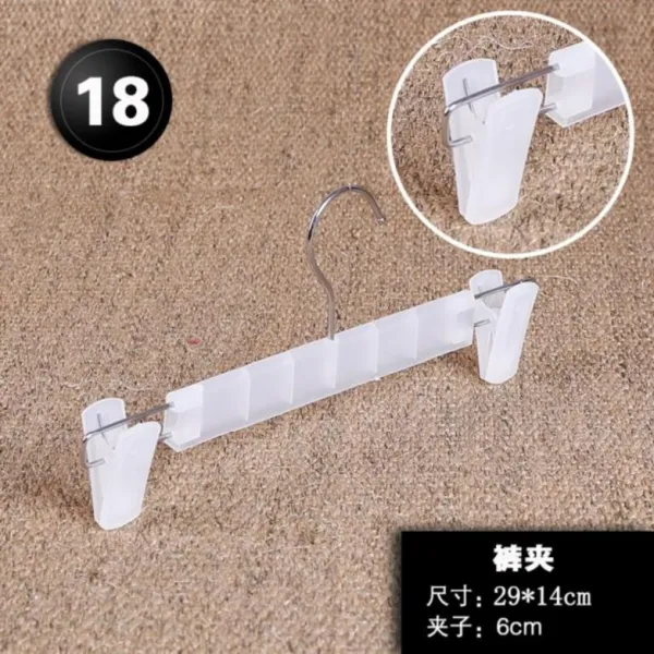 루시드 외투옷걸이 넓은 어깨 바지집게 비닐 플라스틱 햇볕에 널다 냉 블랙 가정용 샌딩 헴라인 복장가게 큰사이즈 라지 셋업 10 개 원 고리 반투과 명 바지걸이