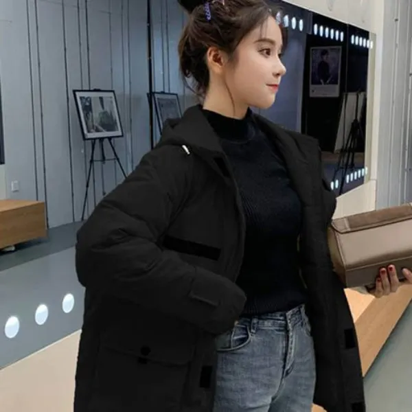 가바바 여자 겨울 패딩 아무옷에나 어울리는 깔끔한 디자인 빅 포켓 후드 데일리 패딩점퍼 G40286