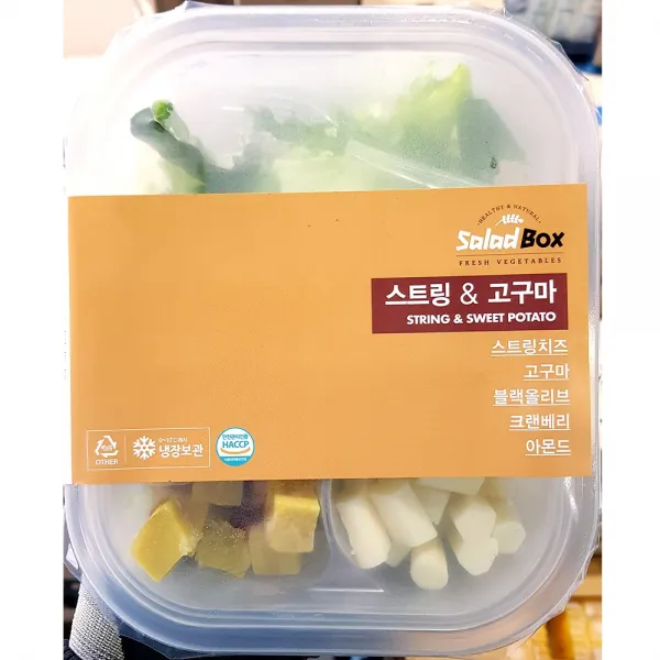 x4개 간편식 스트링 고구마 샐러드 소스포함 200g, 단일 수량