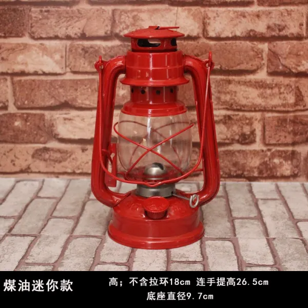 화목쇼핑몰 등유랜턴 민속 레트로 물품 늙다리 수장 잡목 민국 구식의 클오일 램프 골동품 진열 장식품, 클오일 타입 레드 미니 많다 등불을