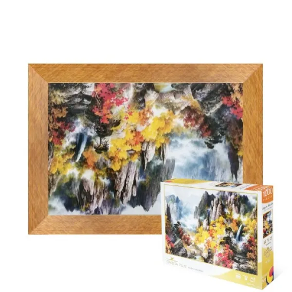 퍼즐피플 랜드마크 직소퍼즐 모음, 금강산 1000피스 액자포함(우드골드), 1000p