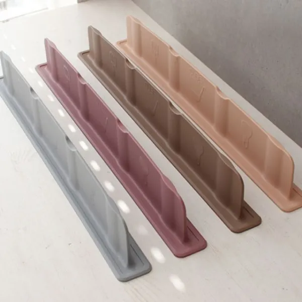 [천삼백케이] [꾸미까] 국산 뉴 실리콘 흡착 싱크대 물막이(4color), 그레이