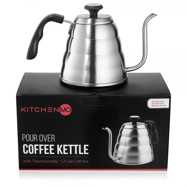 KitchenMO Pour Over Drip Coffee 키친모 푸어 오버 드립 커피 주전자 구스넥 1.2L