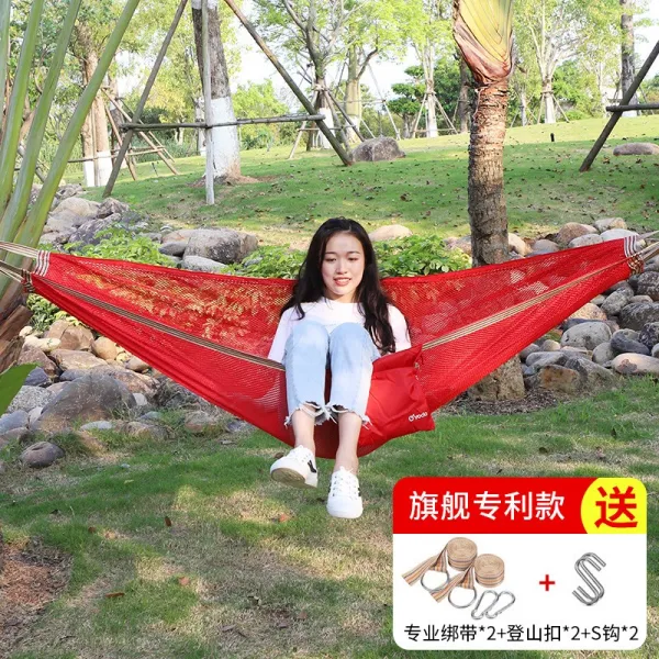 해외 캠핑침대 아이스 해먹 방측 그네뛰기 아웃도어용 2인용 그물실 내침숙소 성인아-24540, 옵션10