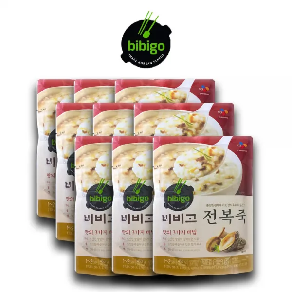 비비고 전복죽, 450g, 9개