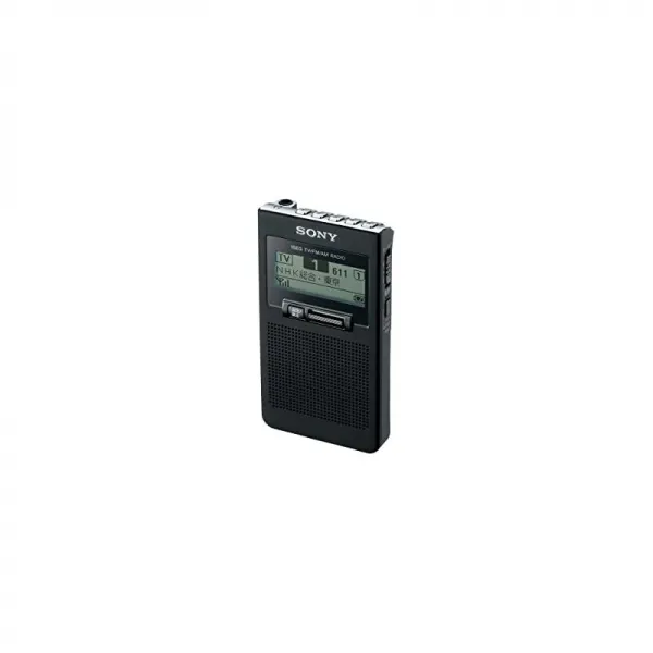 소니 포켓 라디오 XDR-63TV 포켓터블 사이즈 FM/AM/원 세그 TV 음성 지원 블랙 XDR-63TV B