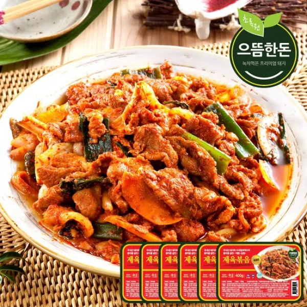  으뜸한돈 국내산 매콤달콤 제육볶음 400g 6팩 없음 상세설명 참조