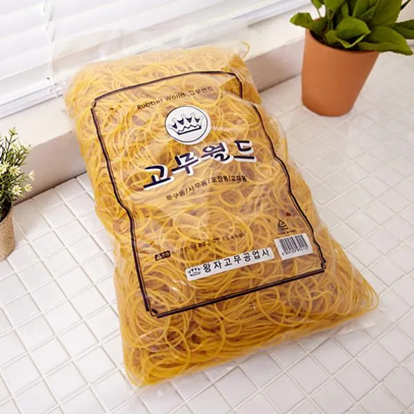 키친윙 고무줄 노란고무줄 탄력고무줄 고무밴드 1kg 왕자, 1