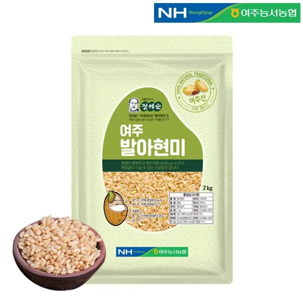 여주능서농협 장세순 여주쌀 발아현미 2kg, 1개