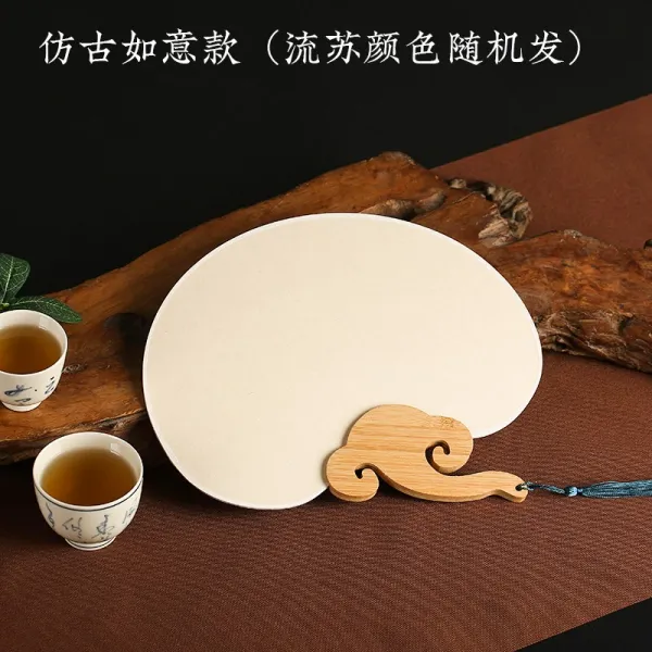 DIPYLON 전통 다도 재봉거일식고풍장병선 여름고전무골부채 쿵푸다도부품양면종이, 옛것을 본떠서 그럴듯하다.