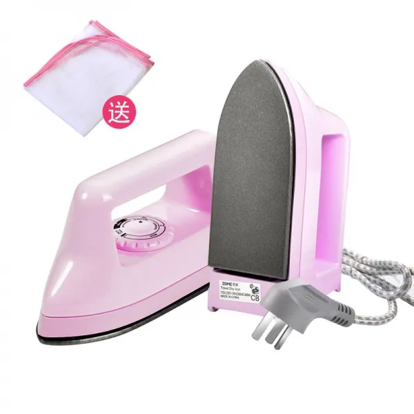 다리미 뉴타입 전기 여행 학생기숙사 가정용 소형 파워 다림질 작은, T10-스몰핑크 빨간 철(400파워)다리미질을