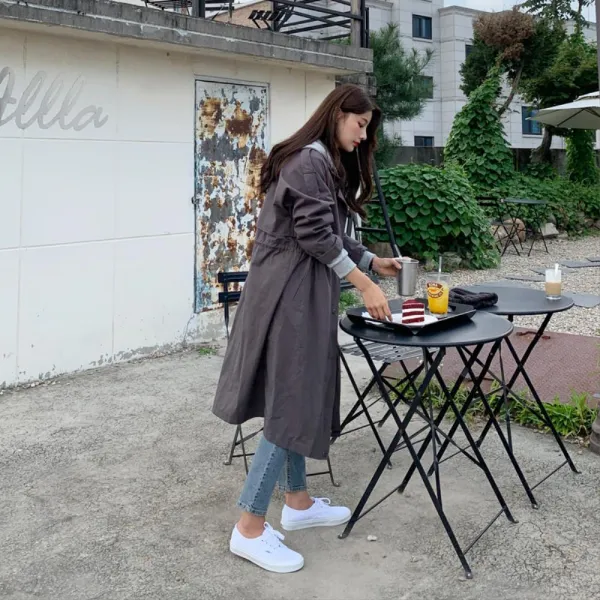 걸 크러쉬 야상 롱 자켓