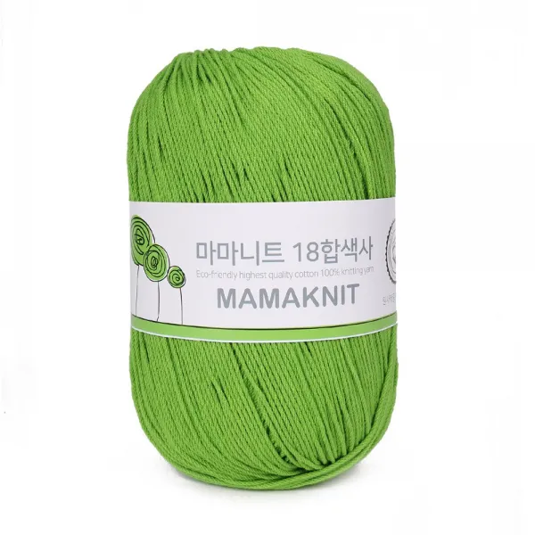 마마니트 18합색사실 동방원사 117 파스텔연두