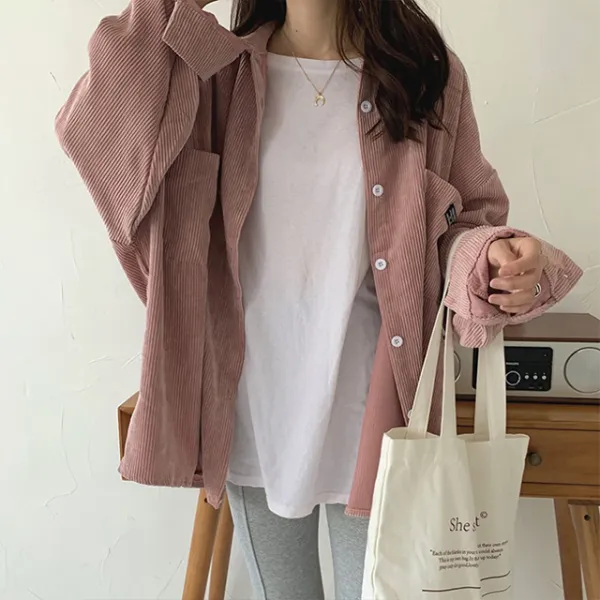 봄가을 코듀로이 블라우스 셔츠 코르덴nb