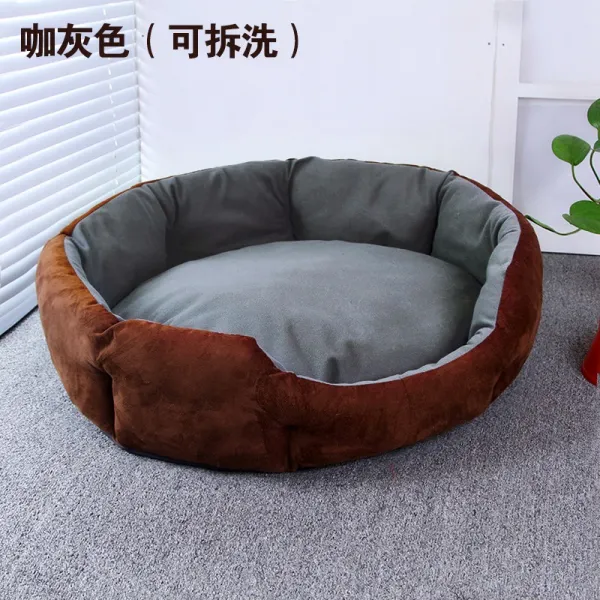 Mar.23 100번 투우견집 강아지 잠자는 둥지애완견집 실내외 덕목호화z M 중형 1 + 5 구입 가 회색 뜯 어 내 어 세탁 가능 