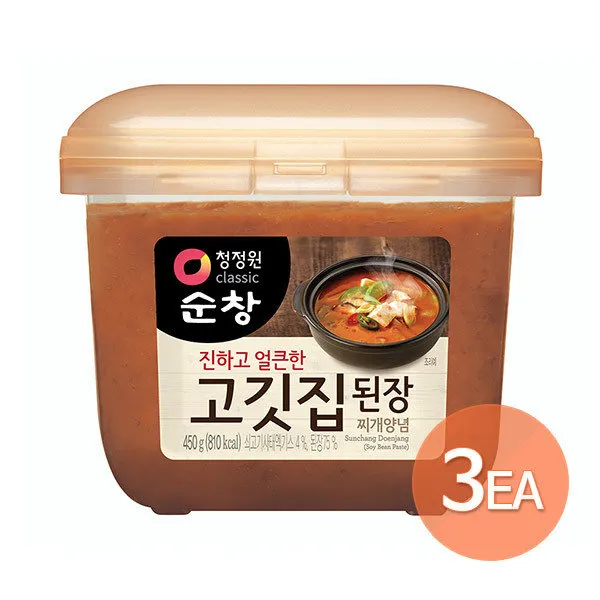 [청정원] 고깃집 된장 450g X 3개, 상세 설명 참조