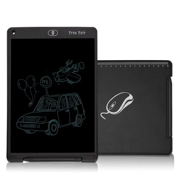 [Free Felt] 전보국 FreeFelt LCD 쓰기 정제 사업을위한 12Inch 큰 화면 쓰기 정제 가정 전보국 아이 (검정), 단일상품, 단일상품