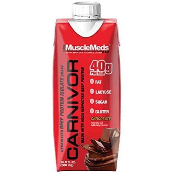 MuscleMeds 단백질을 마실 준비가 된 근육질의 육식동물들 초콜릿 16.9 온스 12 카운트 PROD950002038, 상세 설명 참조0, 상세 설명 참조0