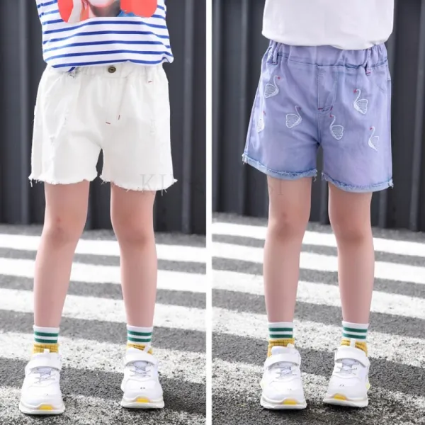 Kirahosi 해달 6 아동 여아 반바지 어린이 청바지 데님 팬츠 패션 136 Af20ia2