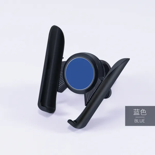 차량용휴대폰거치대 지지대 자동차용 출풍구 빨판식 차량용 네이게이션 차량내부 다용도 중력 통용 접지력 T02 블루 바람출구+대시보드 부착 24시간 후사용 