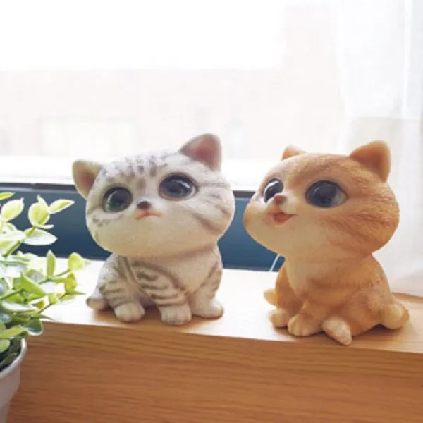 [꿈꾸는 두루미]귀여운 장식~모여라:눈망울_ 초롱초롱_ 미니미_ 고양이인형_ 장식_ 2P세트IBERTC:913/C137l+TY225AP