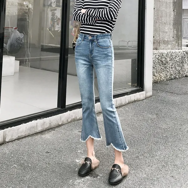 머머다 여성 빅사이즈 부츠컷 청바지 데님 나팔바지 03 Lbk03 585488746547_m0aj