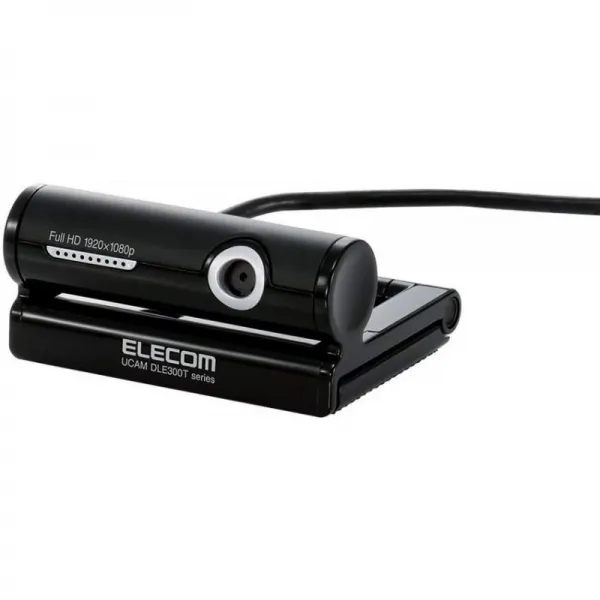ELECOM(エレコム) 엘레 컴 WEB 카메라 315 만 화소 마이크 내부 MAC 대응 FULLHD 지원 블랙 UCAM-DLE300TNBK, 단일상품
