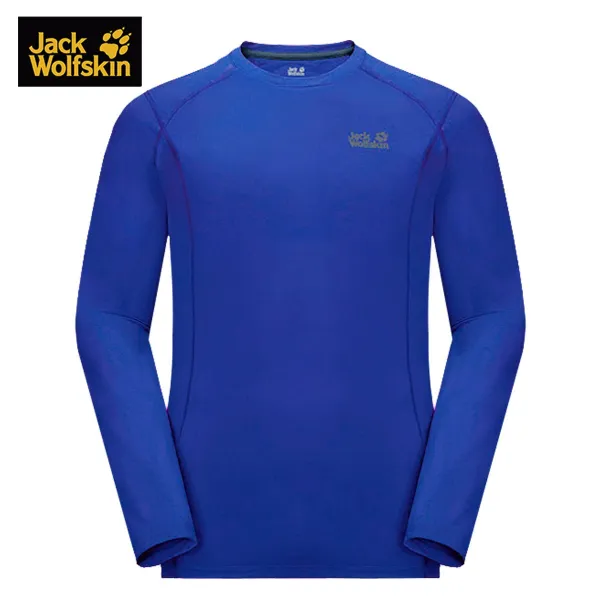 가이아글로벌 스포츠라운드티셔츠 JACKWOLFSKIN 늑대 발톱 남자타입 내마모성 운동 아웃도어긴팔 기능