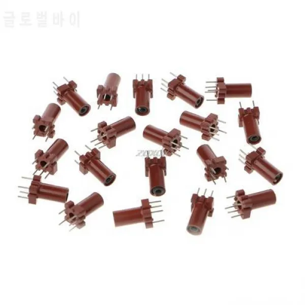 20 PC 조정 가능한 인덕터 껍질 스켈레톤 빈 페라이트 코어 인덕터 코일 없