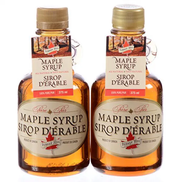 Turkey Hill Grade A Pure Maple Syrup Golden Delicate Taste 375 ml - 2 pack 칠면조 구릉 A 순수한 메이플 시럽 골든 섬세, 1